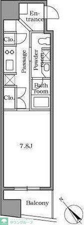 レジディア恵比寿IIの物件間取画像